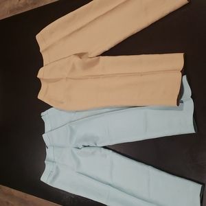 ANN TAYLOR Linen Capri pants 2 pair